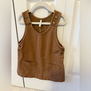 Rylee + Cru Brown Casual Kids Dress